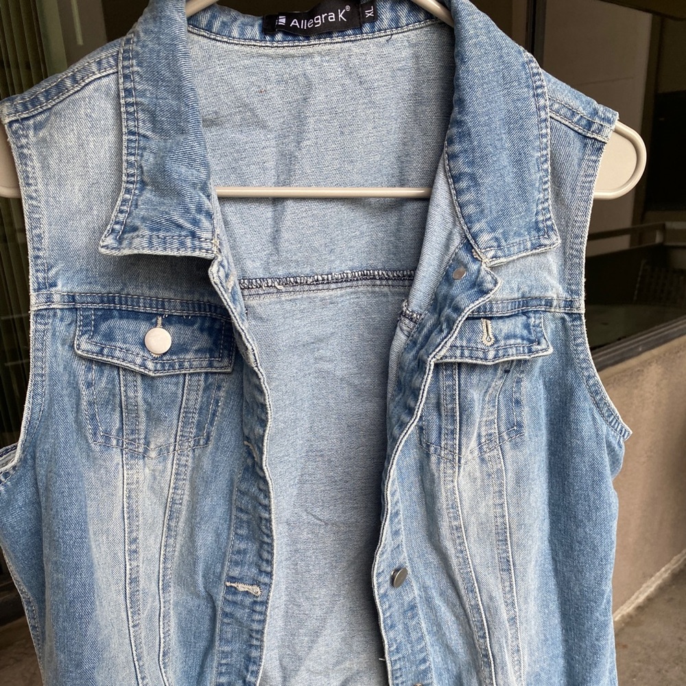 Vintage denim vest